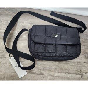 UGG Women's Dalton Crossbody Puff in Black NWT